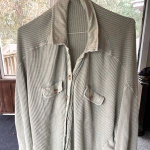 Free People Scout Jacket Color Mineral Sea